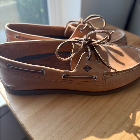 Sperry Men's Brown Leather Boat Shoes - Picture 1 of 3